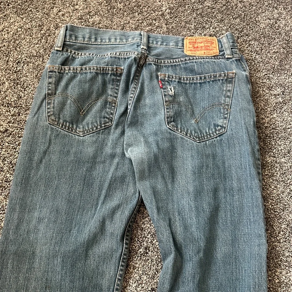 Levi's 505 Jeans Mens 34x30 (Fits 34x28) Blue Denim Straight Leg Y2K Skater‎